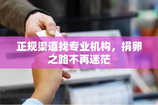 正规渠道找专业机构,捐卵之路不再迷茫 正规渠道找专业机构,捐卵之路不再迷茫